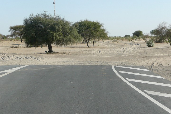 Straße in Savanne