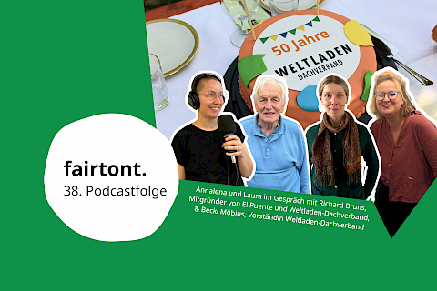 Der Weltladen-Dachverband feiert seinen 50. Geburtstag mit einer Podcast-Folge.